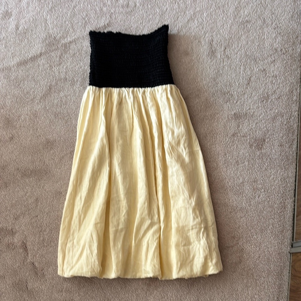 DISSH LEN BLACK STRAPLESS MIDI DRESS - Picture 5 of 5
